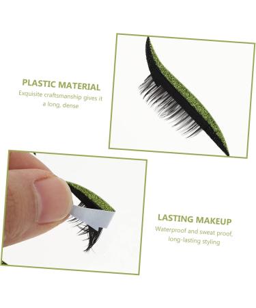 Beatifufu 4 pairs Temporary Sticker Self-adhesive Eyelid Reusable Line Shiny Eyelashes Adhesive for Tools 4x1.5cm As Shown - Buy Online on GoSupps.com