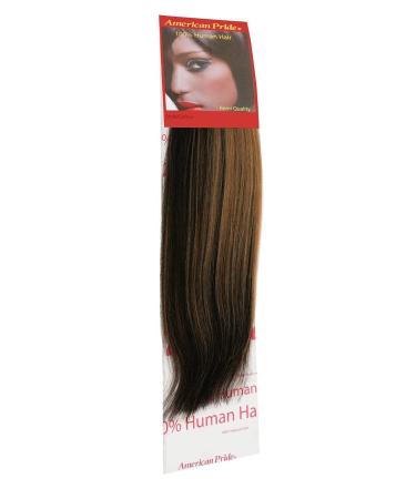 Yaki Weave | Relaxed Hair Extensions | Human Hair Extensions | 12" American Pride (12" P1B/27)