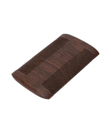 Professional Black Sandalwood Beard Comb - Double Sided Fine Teeth Lice Removal & Grooming Tool | International Shipping - Buy Online on GoSupps.com