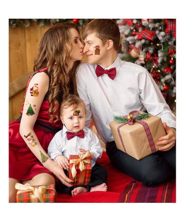 12 Sheets Hohamn Glitter Christmas Temporary Tattoos for Kids - Holiday Xmas Party Gifts & Crafts - Buy Online on GoSupps.com