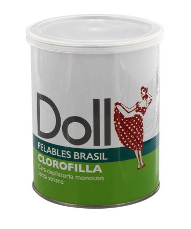 Kosmetex Chlorophyll Doll Wax Pelables Primo wax can for flexible waxing without fleece strips 800g