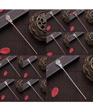 Hair Clips Retro Chinese Hairpin Hair Rod Lady Metal Glaze Hair Fork Hair Chopsticks Lady Jewelry Hairpin Accessories Blue Hair Clips (Size : 2) - Buy Online on GoSupps.com