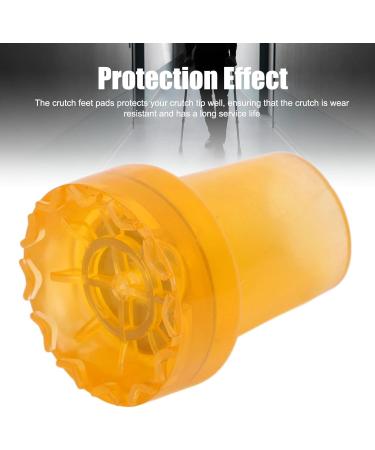 Crutch Covers Pads Wear Resistant Crutch Feet Pads Thickened Rubber 2 PCS 360 Degree Rotatable for Indoor for Canes for Outdoor (Orange) - Buy Online on GoSupps.com