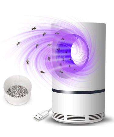 LXX Mosquito Killer Lamp Usb Charging Mosquito Lamp Safety Eco-Friendly Mosquito Killer No Smell No Radiation Easy to Clean Electric Fly Killer for Kitchens Bedrooms Living Room Electric Trap F As Shown White