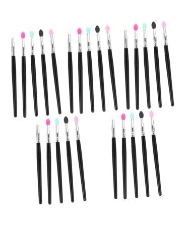 Baluue 25 Pcs Silicone Eyeshadow Brush Lip Applicator Makeup Lip Brush Cream Eyeshadow Brush
