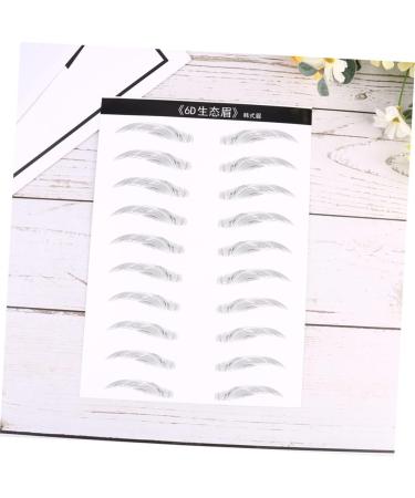 DOITOOL 2 Pairs Skz Stickers Eyebrowsb Artificial Eyebrow Patch Eyebrow Stickers Water Proof 3d Makeup Tools - Buy Online on GoSupps.com