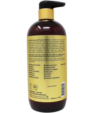 PURA D'OR Advanced Therapy System 24 Fl Oz Shampoo + Conditioner Set for Hair Thinning, Infused with Organic Argan Oil & Aloe Vera - Buy Online on GoSupps.com