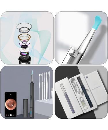 Portable Lighted Ear Cleaner Kit - USB Charging Ear Wax Removal Tool with LED Lights and Cleaning Tweezers - Buy Online on GoSupps.com