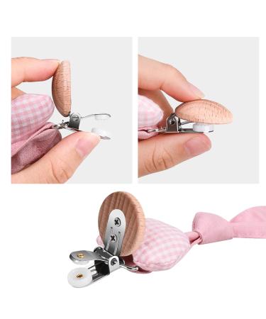 Paperkiddo 2pcs Unisex Pacifier Chain & Band | Nickel-Free Clips | 22cm Bauhmwoll-Musselin | Perfect for Bib & Triangular Sucker | Love + Stars Design - Buy Online on GoSupps.com