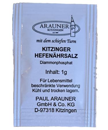 Yeast Nutrient Salt 10x1g | ARAUNER Yeast Nutrient - Diammonium Phosphate for Brewing & Fermentation - Buy Online on GoSupps.com