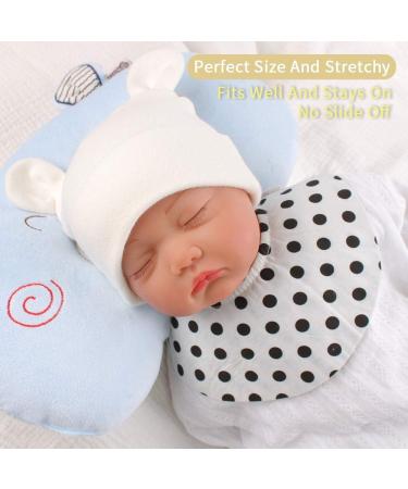 XIAOHAWANG Newborn Hospital Hat Preemie Boys Girls Beanie with Bear Ears - 0-12 Months (White/Black/Gray) - Buy Online on GoSupps.com