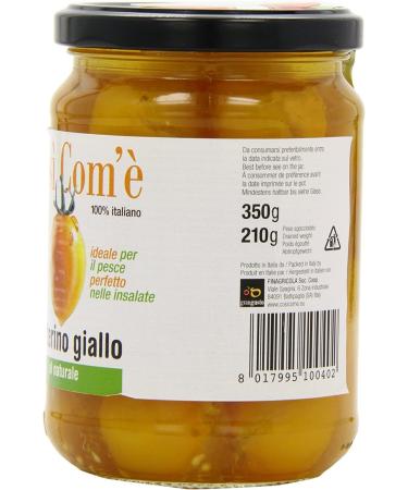  Italian Gourmet E.R. Cos Com' Datterino Giallo al Naturale Tomate Datterino jaune naturelle tomates italiennes pot de 350 g + bo te de 400 g Gourmet italienne Polpa di Pomodoro - Buy Online on GoSupps.com