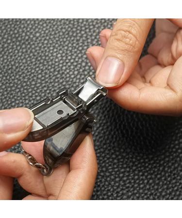 NTRUXZP Nail Clippers Stainless Steel Nail Clipper for Feet and Hands Professional Nail Clippers for Men Women and Children (Black) - Buy Online on GoSupps.com