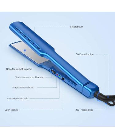 Dual-Use Curling & Straightening Hair Straightener - 1/1.75 Inch Wide Plate with Temperature Control | International Shipping - Buy Online on GoSupps.com