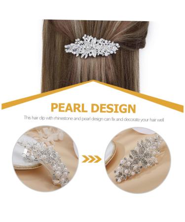 FOMIYES Rhinestone Hair Clip - Elegant Sparkly Barrette for Women - Wedding Hair Accessories - Buy Online on GoSupps.com