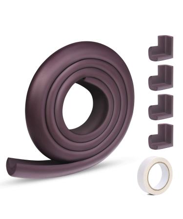 Vicloon Edge Protectors 2 M Foam Safety Strip and 4 Corner Cushion Protector Set Edge Corner Guards for Baby - Purple
