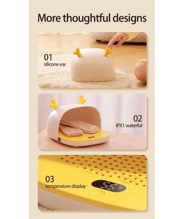Caulo Graphene Foot Warmer | Quick Heating 3-Stage Temperature Control | Ultra-Comfortable Wearable Heating Pad (White) - Buy Online on GoSupps.com