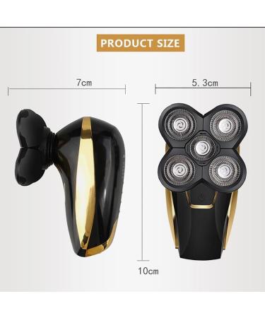 5 in 1 Electric Head Shaver for Men - 5D Floating Cutter Beard Trimmer Waterproof & USB Charging - Ideal for Bald Heads - Buy Online on GoSupps.com