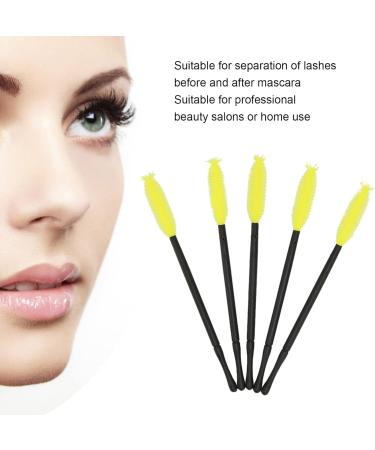 Mascara Wands Disposable Eyelashes Brush Natural Makeup Silicone Lightweight Sturdy Convenient Use for Women for Beauty Salon - Buy Online on GoSupps.com