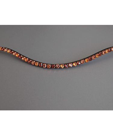 Designer Brown 'Wood' Herring Straps for Happiness Horses - Hand-Sewn with Glitter Stones for Ponies | Premium Black Leather - Buy Online on GoSupps.com