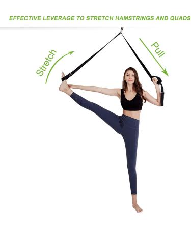 UBING Leg Stretcher Door Flexibility Trainer | Splits Trainer for Dance Ballet | Over The Door Stretch Strap for Flexibility - Light Purple - Buy Online on GoSupps.com