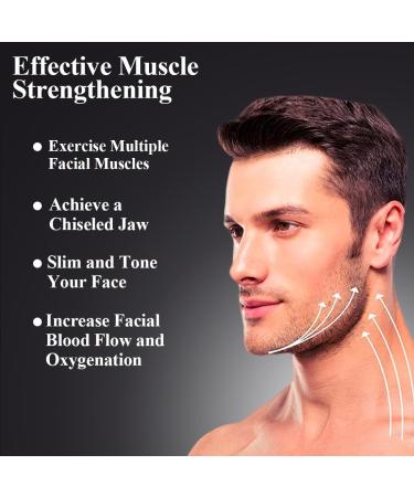 Akjaxqu 6-Piece Jawline Trainer | Silicone Jaw & Facial Muscle Trainer for Men & Women | Tone & Define Your Face - Buy Online on GoSupps.com