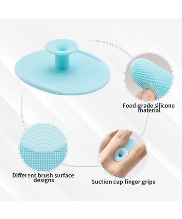 4PCS Soft Silicone Face Scrubber Set for Gentle Facial Exfoliation and Pore Cleansing - Buy Online on GoSupps.com