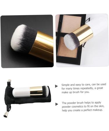 minkissy Professional Makeup Portapotty Make up Brushed Reuseable Short Makeup Brush Powder Foundation Brush Makeup Brush Travel Round Head Velvet Bag Cosmetic Chubby Pier Powder Brush Wood - Buy Online on GoSupps.com