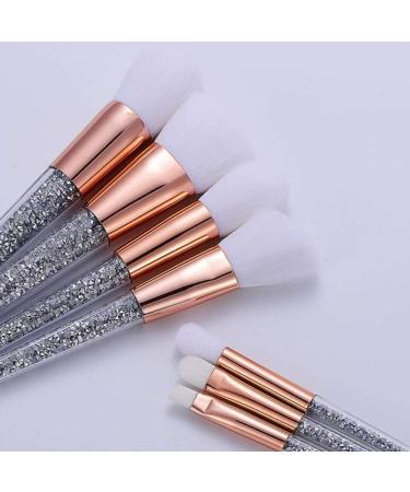 Makeup Brush 10 Pieces Crystal Handle Synthesis Makeup Brush Set Apply to Face Foundation Mixed Blush Concealer Beauty - Buy Online on GoSupps.com
