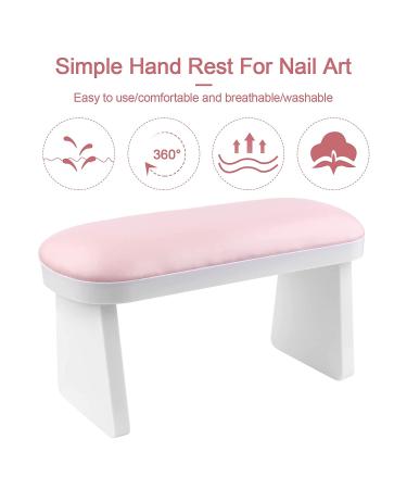 Kalolary Professional Leather Nail Arm Rest for Manicures - Pink - Buy Online on GoSupps.com