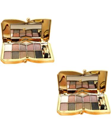 FOMIYES 2pcs Flash Mirror # Glitter with Makeup and Eyeshadow Brush Colorful Shadow Colors Eye 1 count (Pack of 1) As Shownx2pcs - Buy Online on GoSupps.com