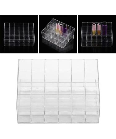  Bamjour Nail Polish Holder 24 Grids for Nail Polish Storage Cosmetic Storage Organizer Organizer for Displaying Lipstick or... - Buy Online on GoSupps.com