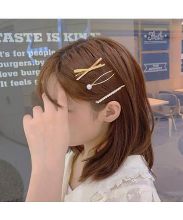 18 Pcs Pearl Hair Clips Set | JPYZ Metal & Gold Fashion Hair Pins for Birthday Party & Everyday Use - Buy Online on GoSupps.com