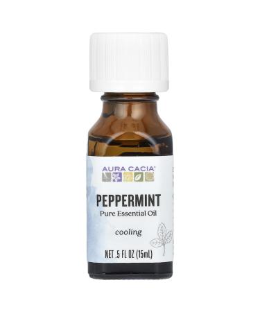 Essential Oils Aura CACIA by Aura Cacia Peppermint-Essential Oil .5 OZ