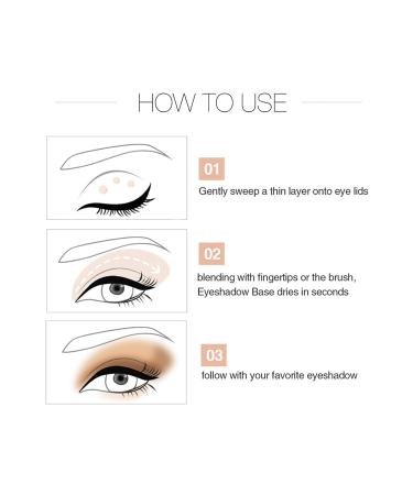 ZOOMINE Glitter Eyeshadow Primer - Long Lasting & Smudgeproof Gel Base for Oily Lids (3 Pack) - Buy Online on GoSupps.com