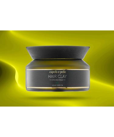 Hair Clay for Thick Hair - Strong Hold & Light Shine | All Natural | 200ml - International Shipping Available - Buy Online on GoSupps.com