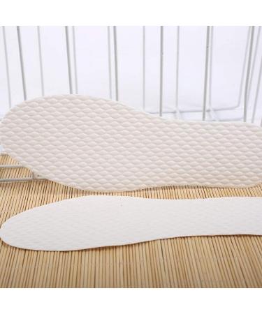 10 Pairs White Disposable Breathable Slim Barefoot Insoles - Non-Sticky Sweat Treatment for Women s Shoes | Comfort for Walking Jogging & Running - Buy Online on GoSupps.com