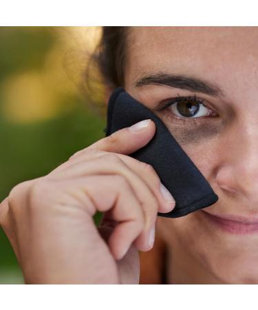 Pandoo Black Reusable Organic Cotton Pads | Eco-Friendly Make-Up Remover | 10 Washable Pads + Bags - Buy Online on GoSupps.com