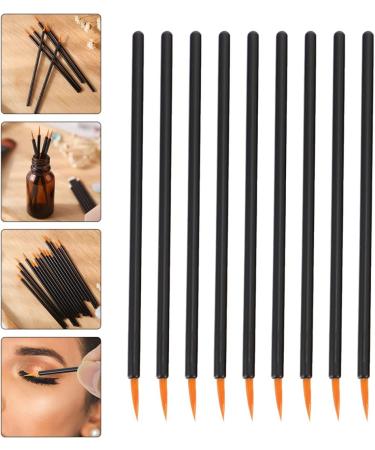 FOMIYES 200 Pcs Disposable Eyeliner Brush Tools Professional Cosmetic Applicator Woman Hard Head 9x6.5cmx2pcs Blackx2pcs - Buy Online on GoSupps.com