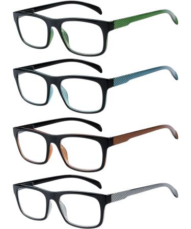 Eyekepper 4 Pack Reading Glasses - Pattern Design Women Men Reading Glasses +0.50 +0.5 Diopters (4 Pack) 4 Pack Mix