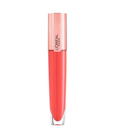 L'Or al Paris Glossy Lip gloss for maximum volume nourishing effect with hyaluronic acid and collagen-as fragments Glow Paradise Brilliant Signature Plump-in-Gloss No. 410 I Inflate 41 ml (1 Pack)