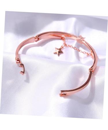 Clispeed Rose Gold & Silver Bicycle Arm Loop Bracelet Set for Women - Stylish Star Hand Decorations - 19.5cm x 1.2cm - Perfect Gift - Buy Online on GoSupps.com