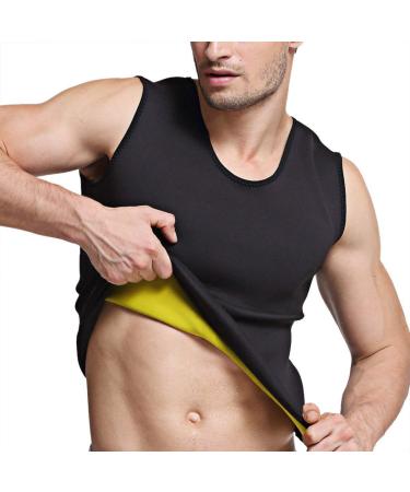 MartiOunt sauna shirt men sweat vest for men supports weight loss sauna shirt body shaper workout for muscle building the cardio endurance training suitable xl