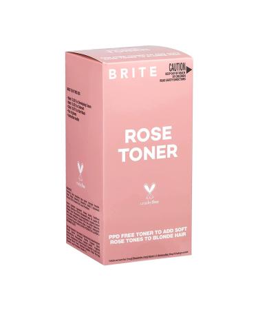 BRITE 2 in 1 Rose Toner Kit Ammonia-Free Paraben-Free PPD-Free Cruelty-Free