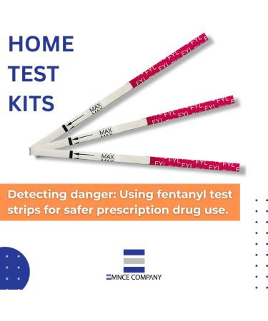 Emnce Company 5 Pack Fentanyl Test Strips - Home Drug Testing Kit for Synthetic Opioid Detection in Urine | Accurate for Various Substances | Forensic Use - Buy Online on GoSupps.com