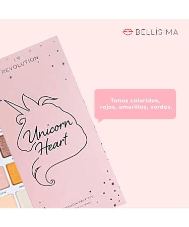 I Heart Revolution Unicorn Heart Glow Eyeshadow Palette (18 Shades) - Vibrant Colors for International Shipping - Buy Online on GoSupps.com
