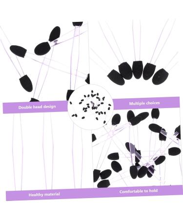 PLAFOPE 100pcs Eye Shadow Stick Eyeshadow Sticks Eyeshadow Applicator Pads Makeup Eyeshadow Emulsion Black 7.5x0.5cm Black - Buy Online on GoSupps.com