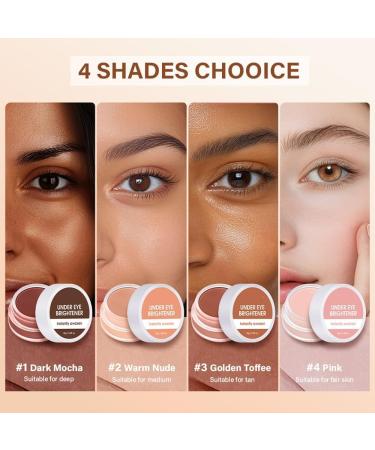  SONGVISON Under Eye Brightener & Full Coverage Corrector lightweight hydrating formula crease-free and long-lasting brightening makeup for women (#3 Golden Toffee) - Buy Online on GoSupps.com