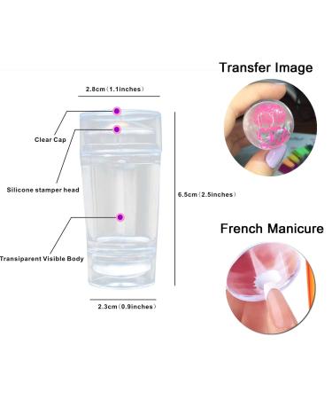 Professional Gel Nail Stamping Kit - Star Moon Plates French Tip Stamp & Nail Art Tools for Stunning Manicures - Buy Online on GoSupps.com