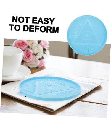 Lurrose Illuminati Mold Diy Crafts Silicone Mold Triangle Eyes Casting Molds Round Pattern Board - Buy Online on GoSupps.com